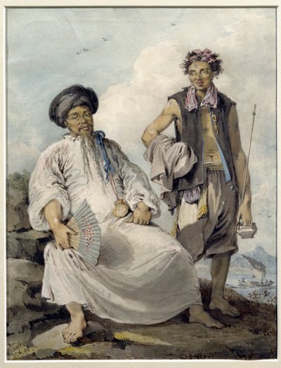 Mandarín con portador de pipa, 1795 de William Alexander